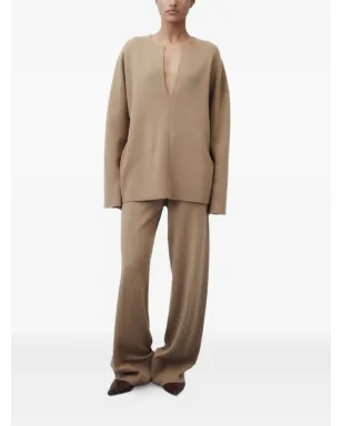 Allude Vネック ニットトップ - サムネイル2