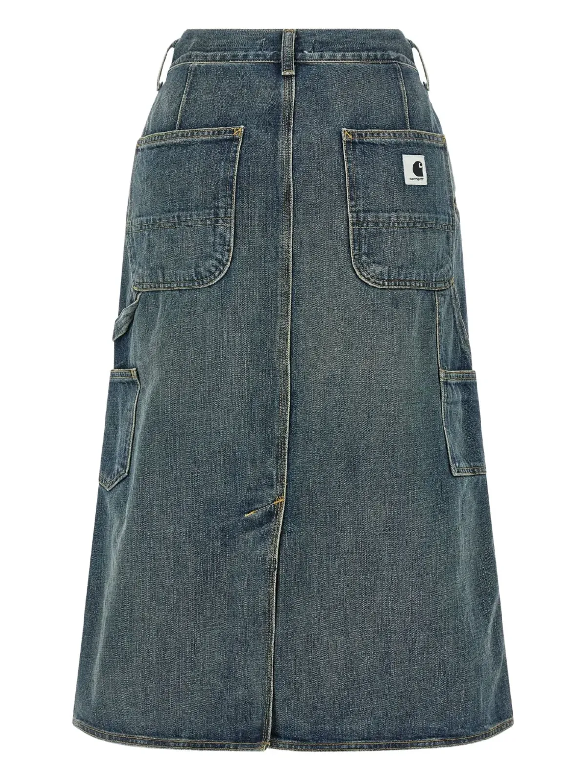 Carhartt WIP コントラストステッチデニムスカート（ハイウエスト） - 画像2
