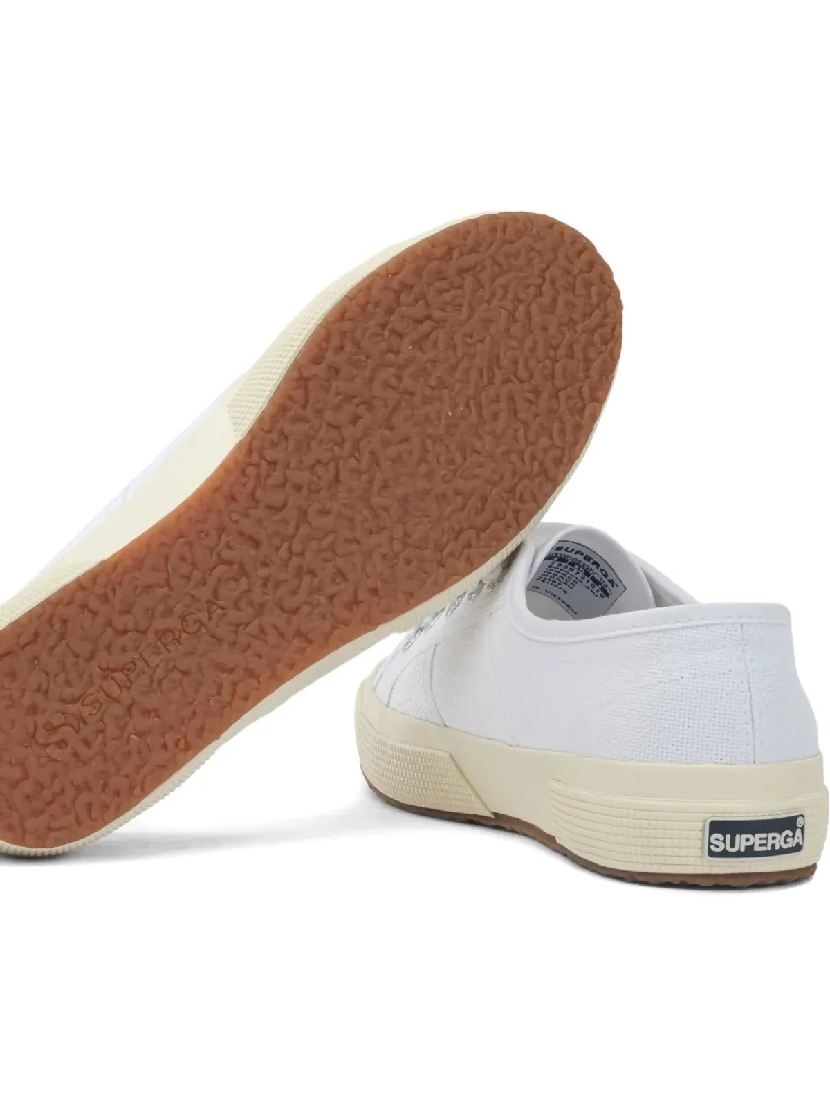 Superga ホワイトのレースアップスニーカー - 画像3