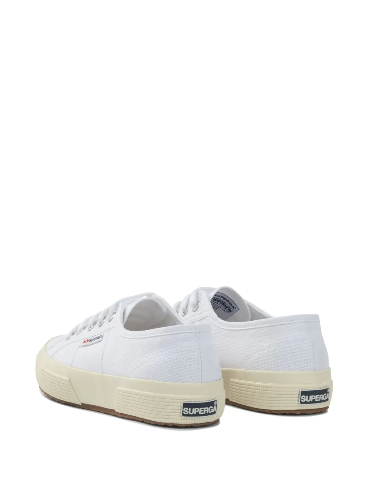 Superga ホワイトのレースアップスニーカー - 画像4