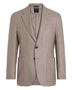 Zegna チェック柄ボタンブレザー - サムネイル1