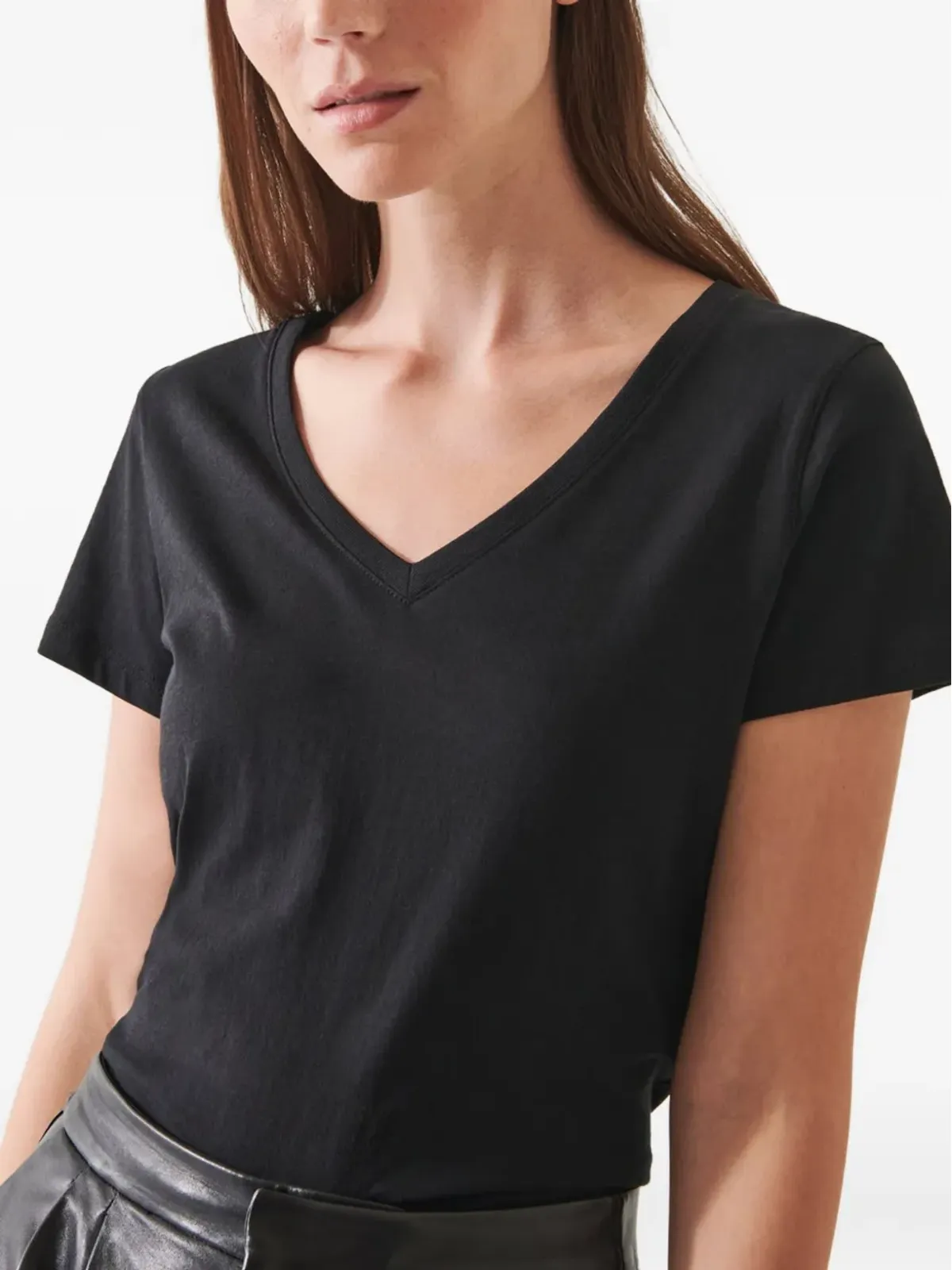 PATRICK ASSARAF Vネック半袖Tシャツ - 画像4