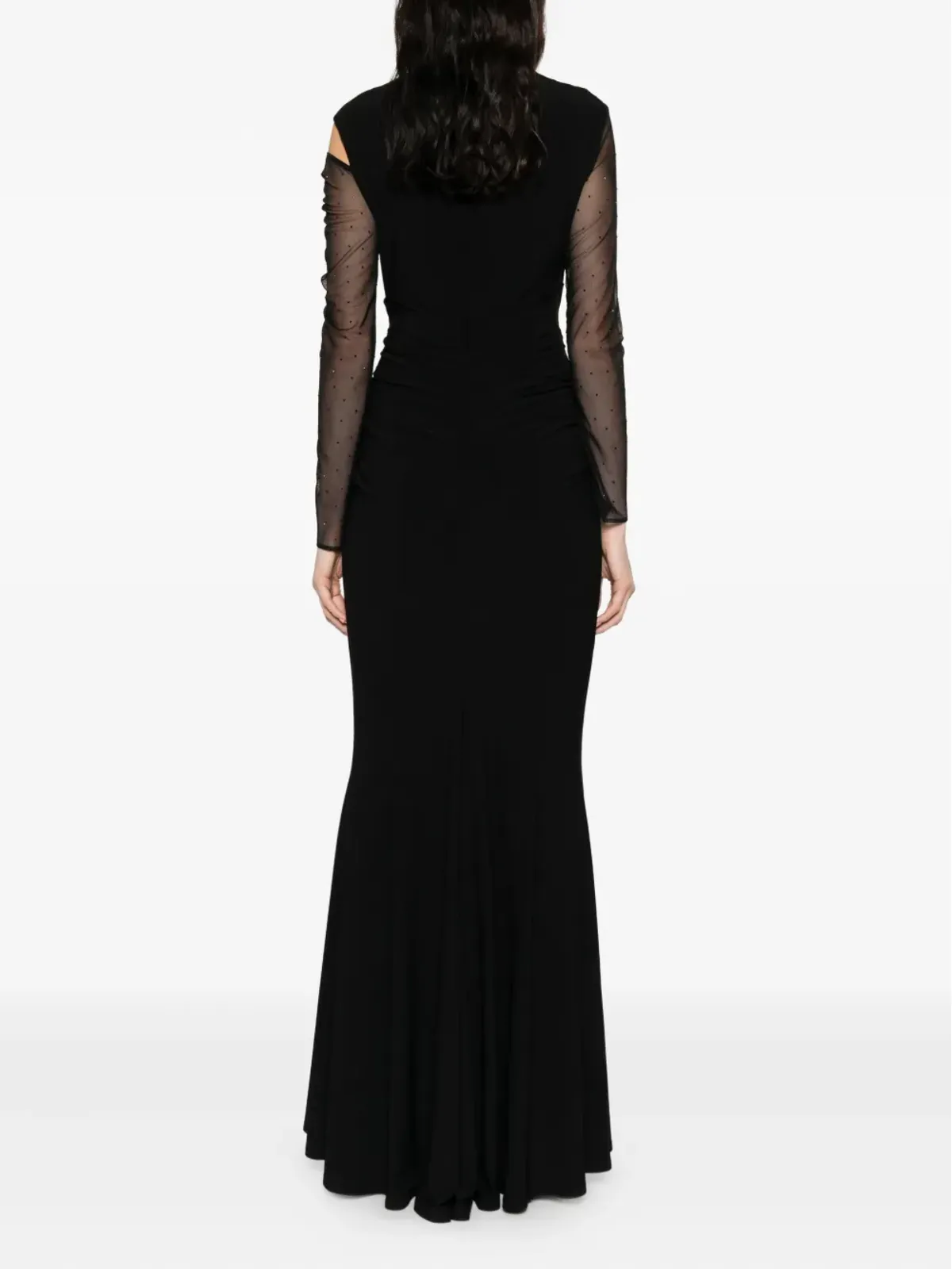 Talbot Runhof 絞りメッシュドレス - 画像4