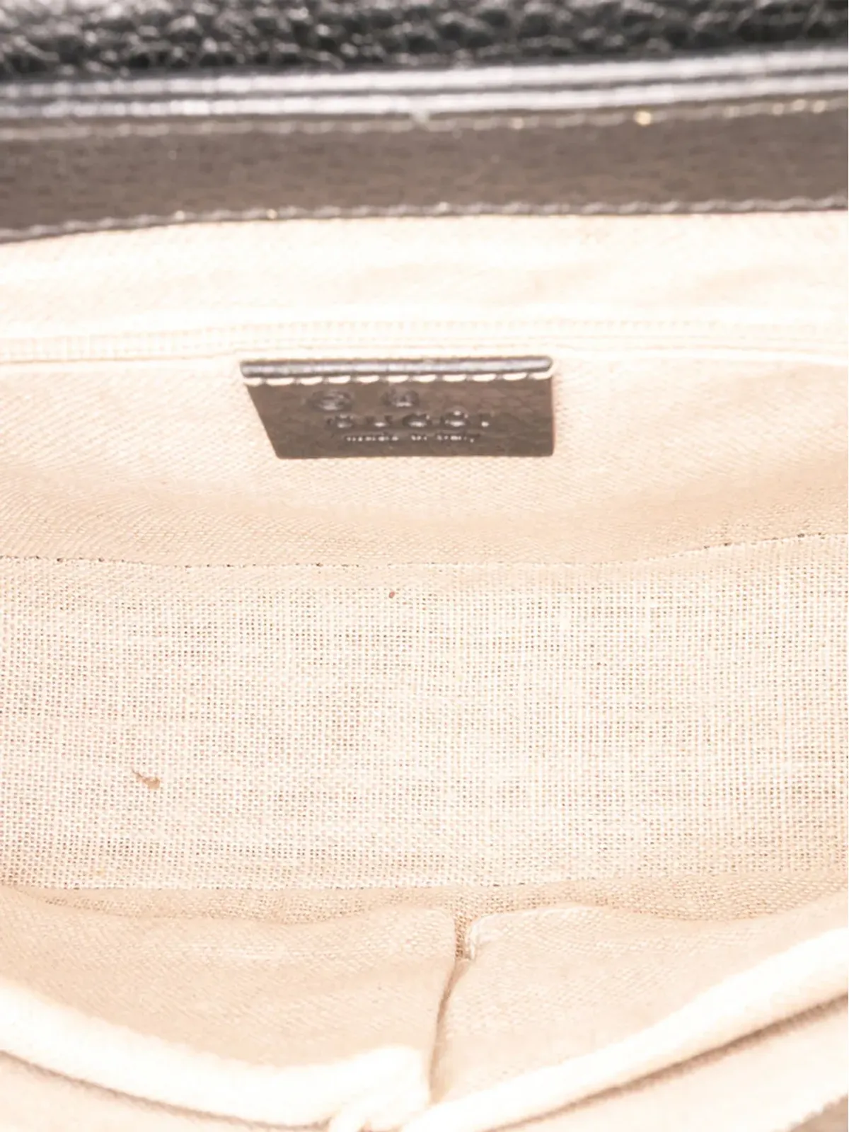 Gucci ビンテージ 2016-2025 Small Dollar Calf Interlocking G サッチェル - ブラック - 画像5
