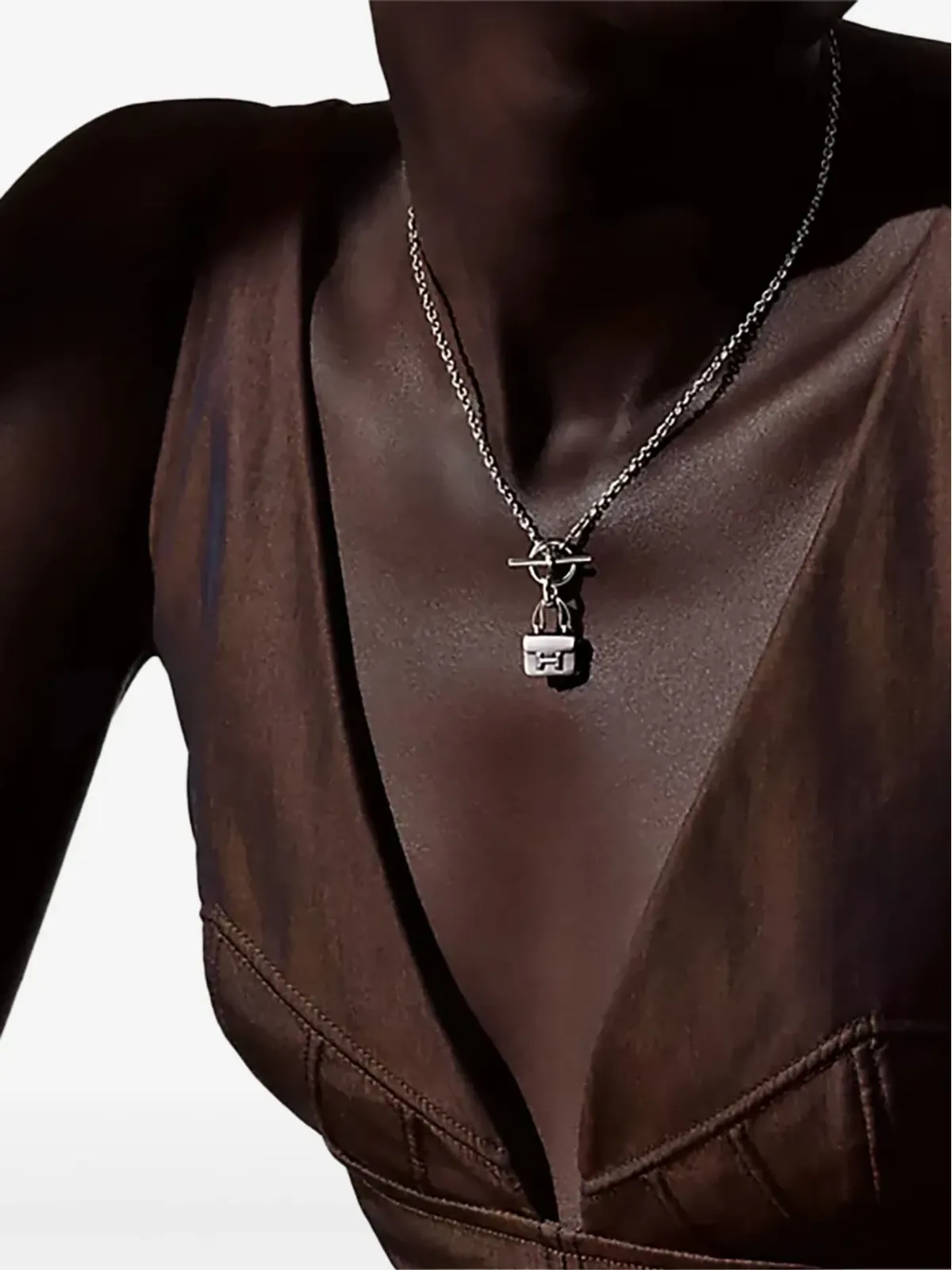 ビンテージ Hermès Amulettes Constance シルバー ペンダント - 画像2