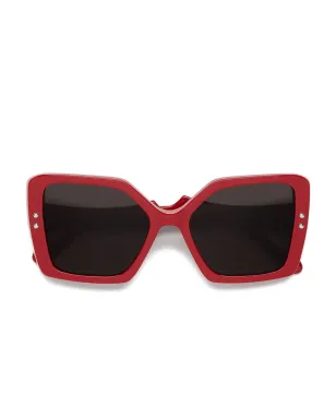 Marni Eyewear Nimrela rectangle-frame sunglasses - Red - サムネイル1