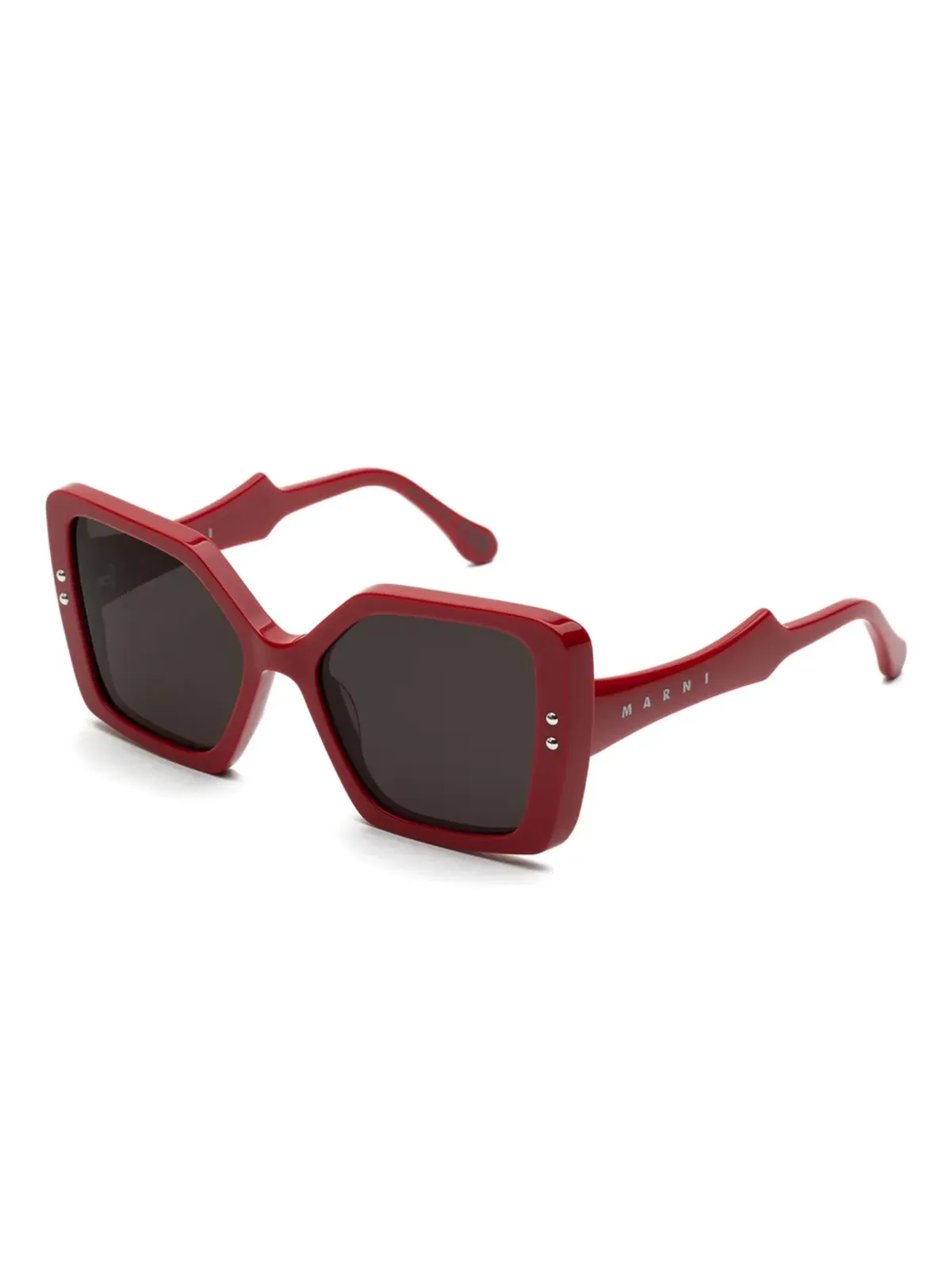 Marni Eyewear Nimrela rectangle-frame sunglasses - Red - 画像2