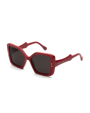 Marni Eyewear Nimrela rectangle-frame sunglasses - Red - サムネイル2