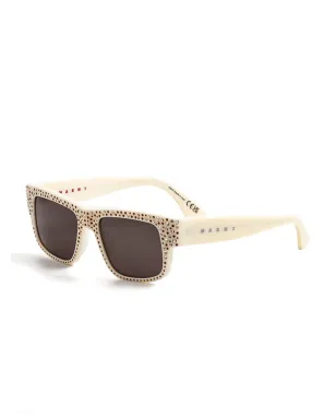 Marni Eyewear スワロフスキー矩形サングラス - サムネイル2