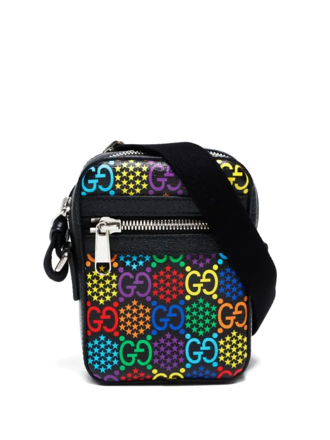 Gucci Pre-Owned Gucci ビンテージ GG Psychedelic ショルダーバッグ ブラックの商品画像