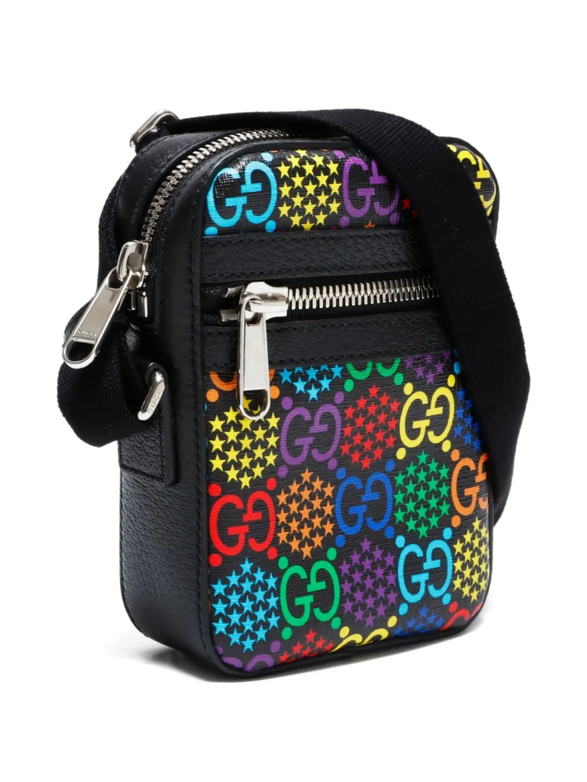 Gucci ビンテージ GG Psychedelic ショルダーバッグ ブラック - 画像5