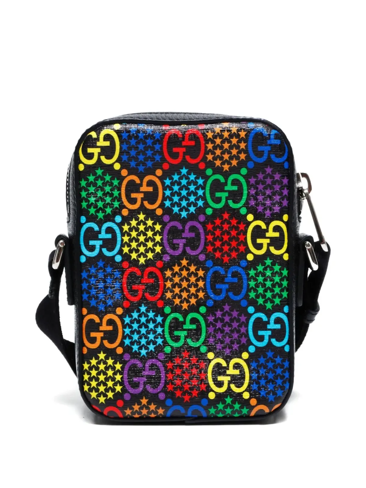 Gucci ビンテージ GG Psychedelic ショルダーバッグ ブラック - 画像2