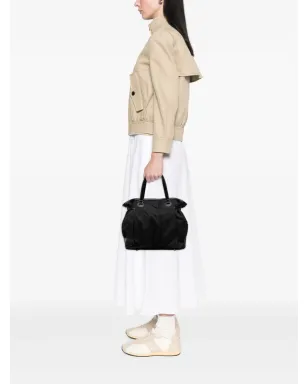 Gucci ビンテージ 2016-2025 GGナイロン フルムーン トートバッグ - ブラック - サムネイル2