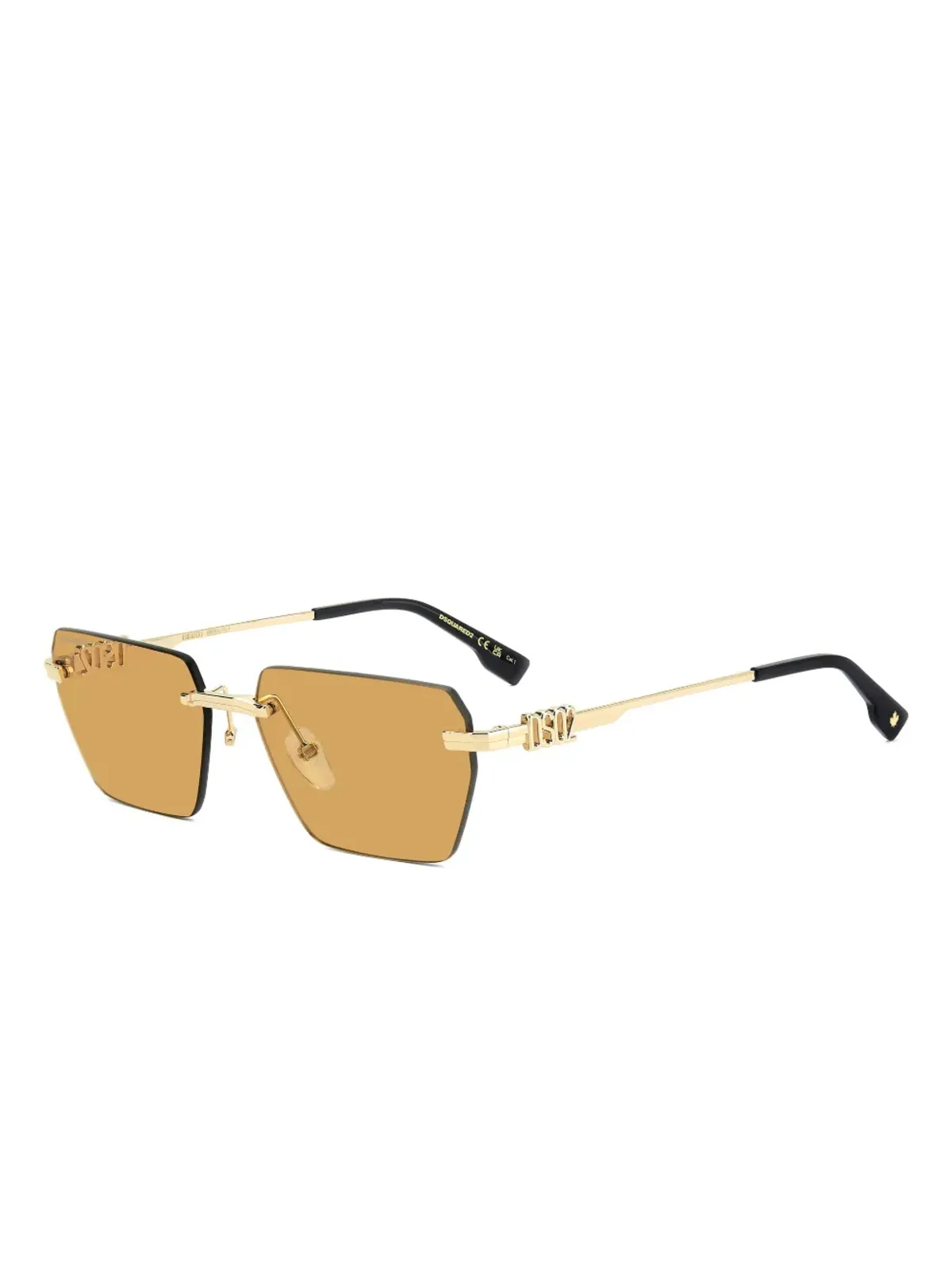 DSQUARED2 EYEWEAR ロゴディテール ジオメトリック サングラス - 画像2