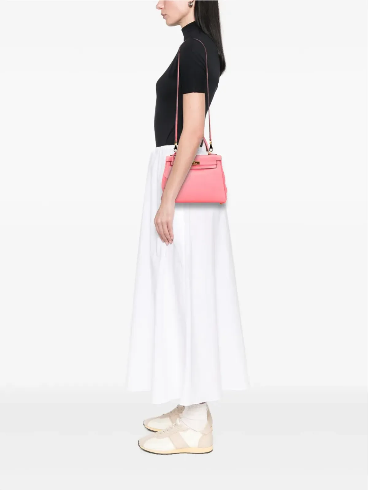 Hermès ビンテージ 2019 Swift Kelly II Retourne 25 サッチェル - ピンク - 画像2