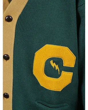 Champion アップリケ付きカーディガン - グリーン - サムネイル3