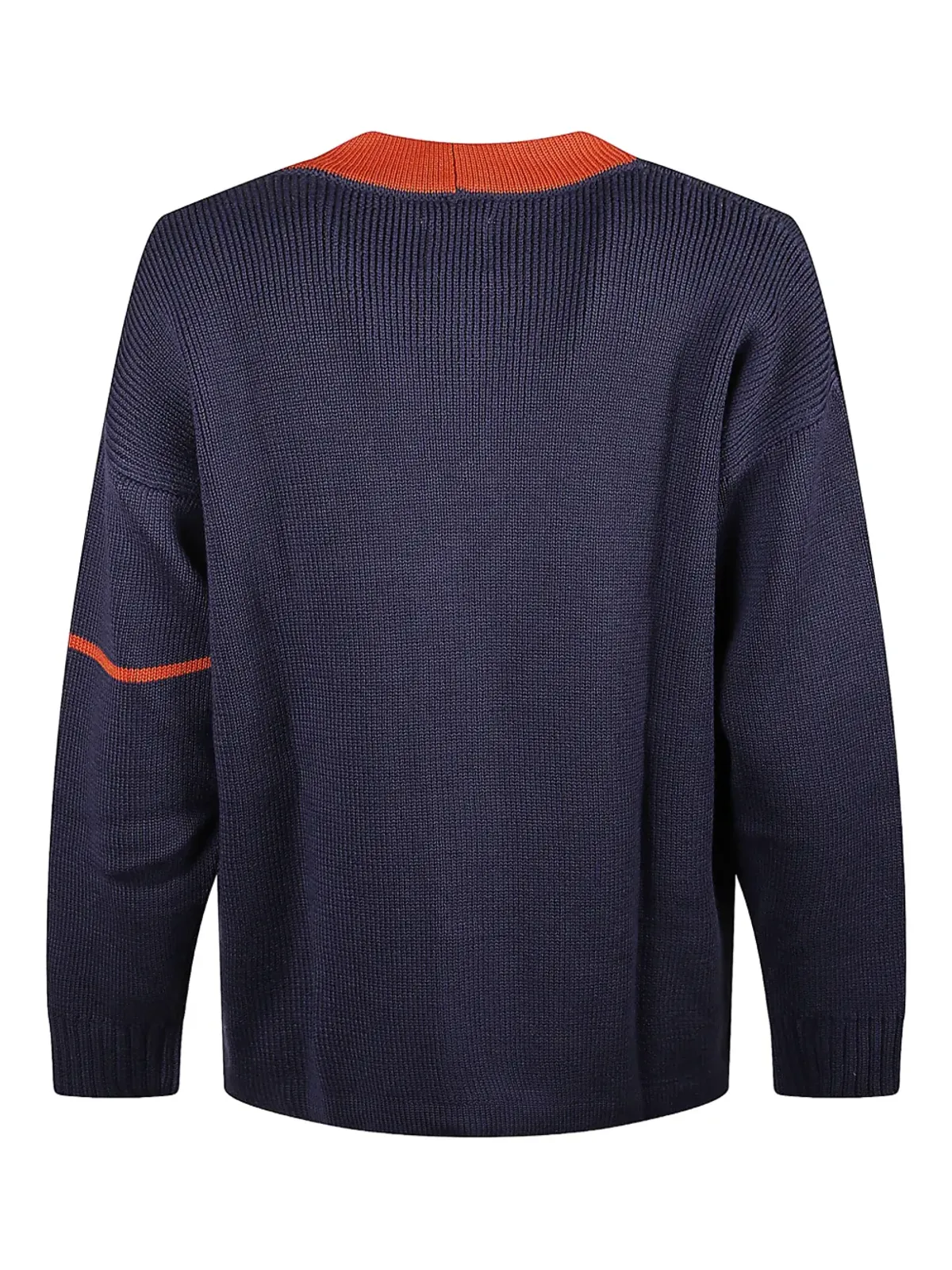 Champion ボタン付き レター刺繍ディテール カーディガン - Blue - 画像2