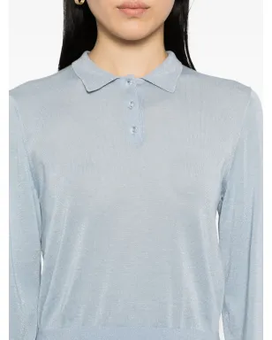 To b. by agnès b. cropped polo shirt - サムネイル5