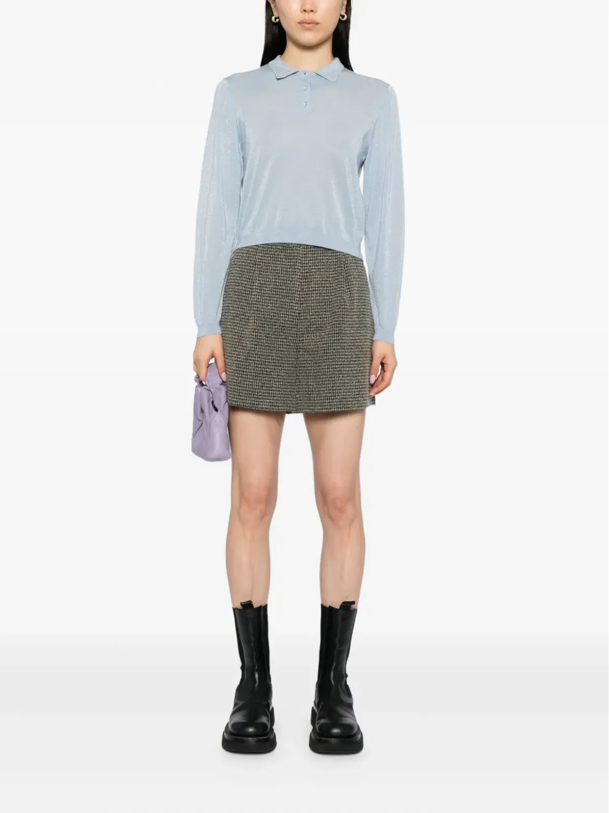 To b. by agnès b. cropped polo shirt - 画像2