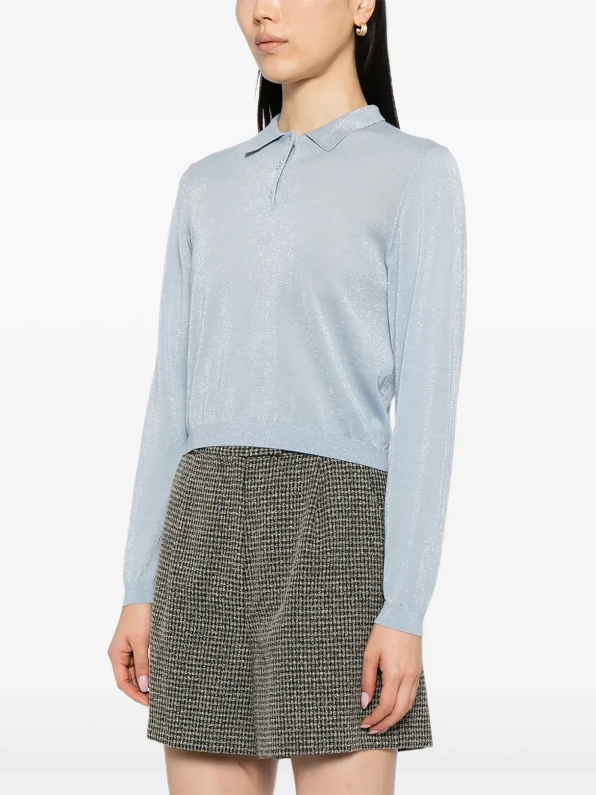 To b. by agnès b. cropped polo shirt - 画像3