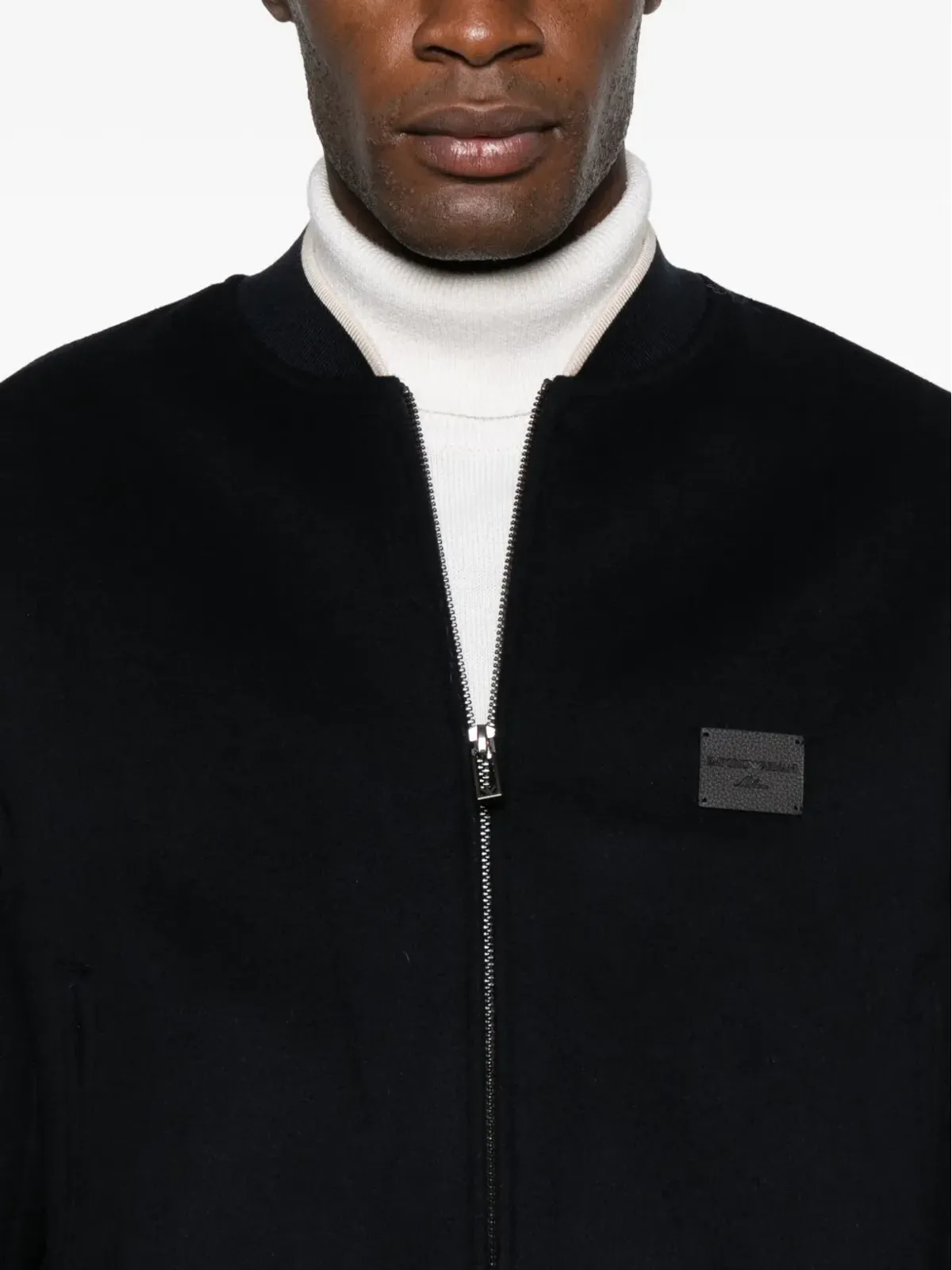 Emporio Armani ロゴパッチ ボンバー ジャケット - ブルー - 画像5