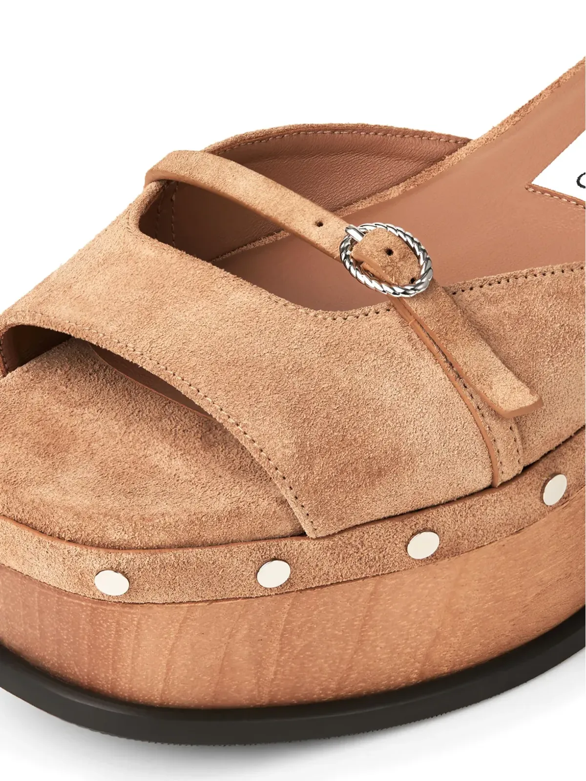 Jimmy Choo Kata studded platform sandals - Brown - 画像5