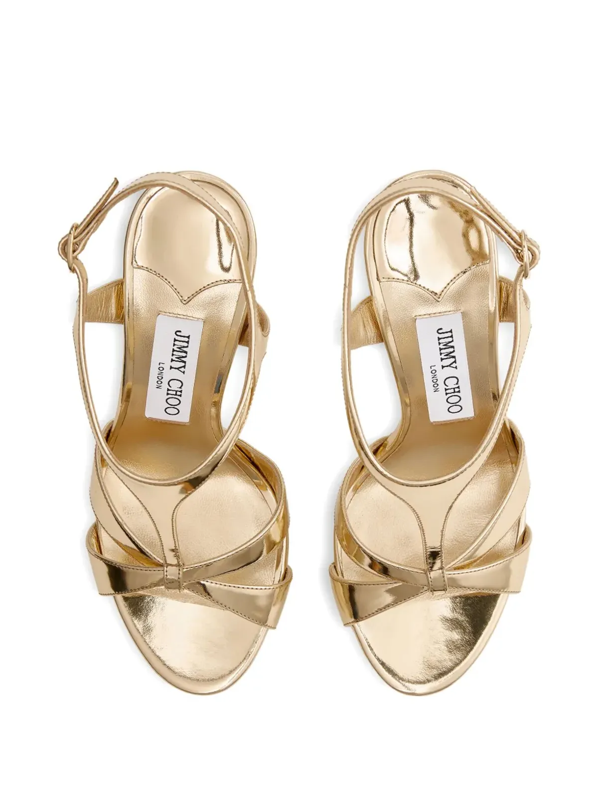 Jimmy Choo Kesia 120mm プラットフォームヒールサンダル - Gold - 画像3