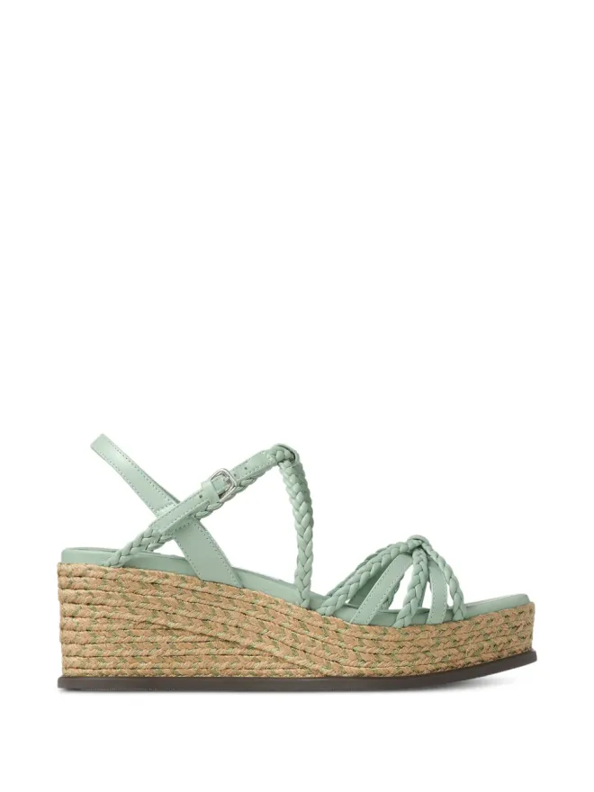 Jimmy Choo Jimmy Choo Nyra 編み込みプラットフォームサンダルの商品画像
