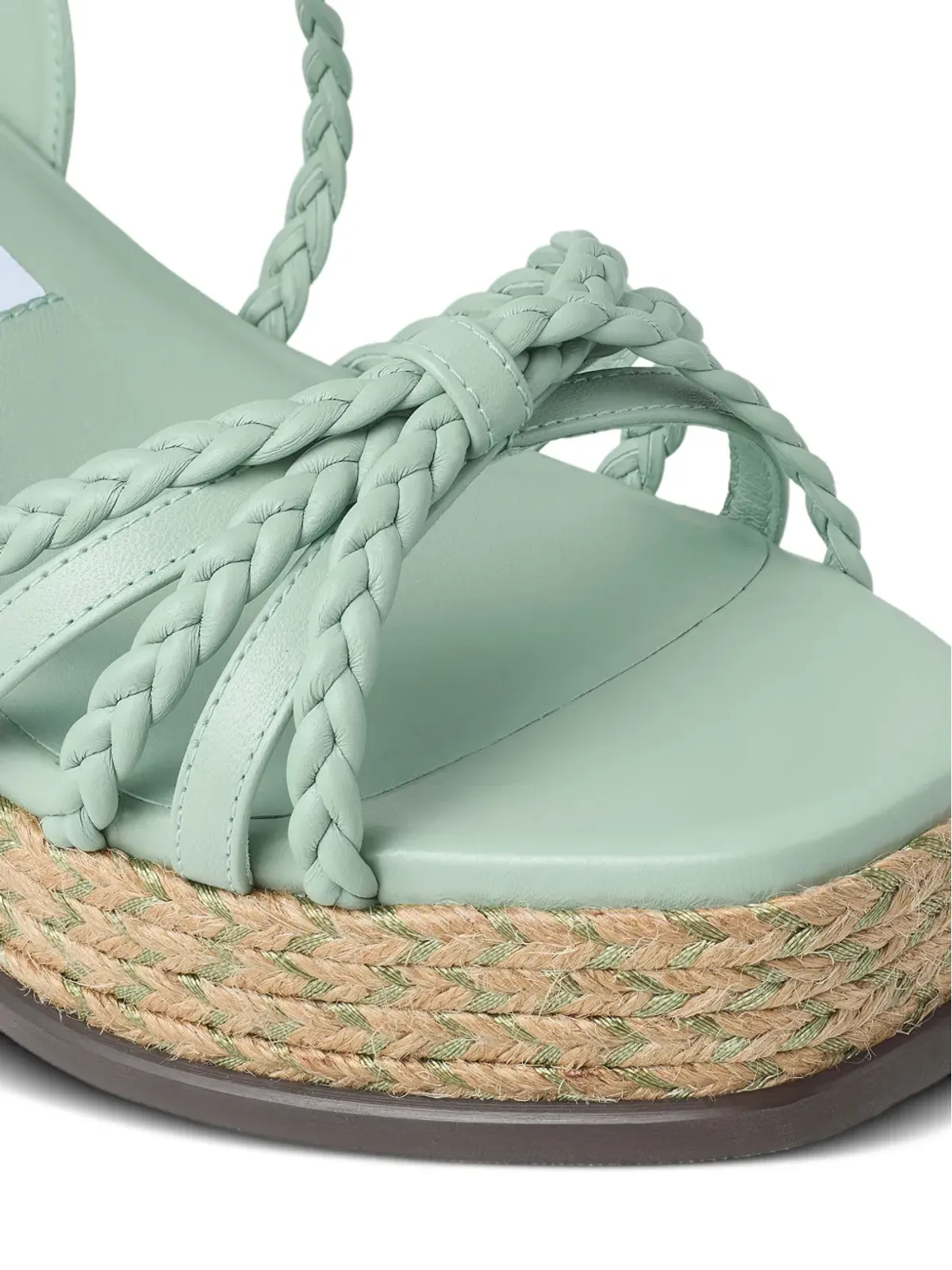 Jimmy Choo Nyra 編み込みプラットフォームサンダル - 画像5