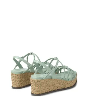 Jimmy Choo Nyra 編み込みプラットフォームサンダル - サムネイル4
