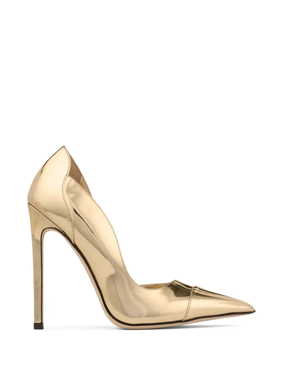Jimmy Choo Brigitte pointed-toe pumps - Gold - 画像1