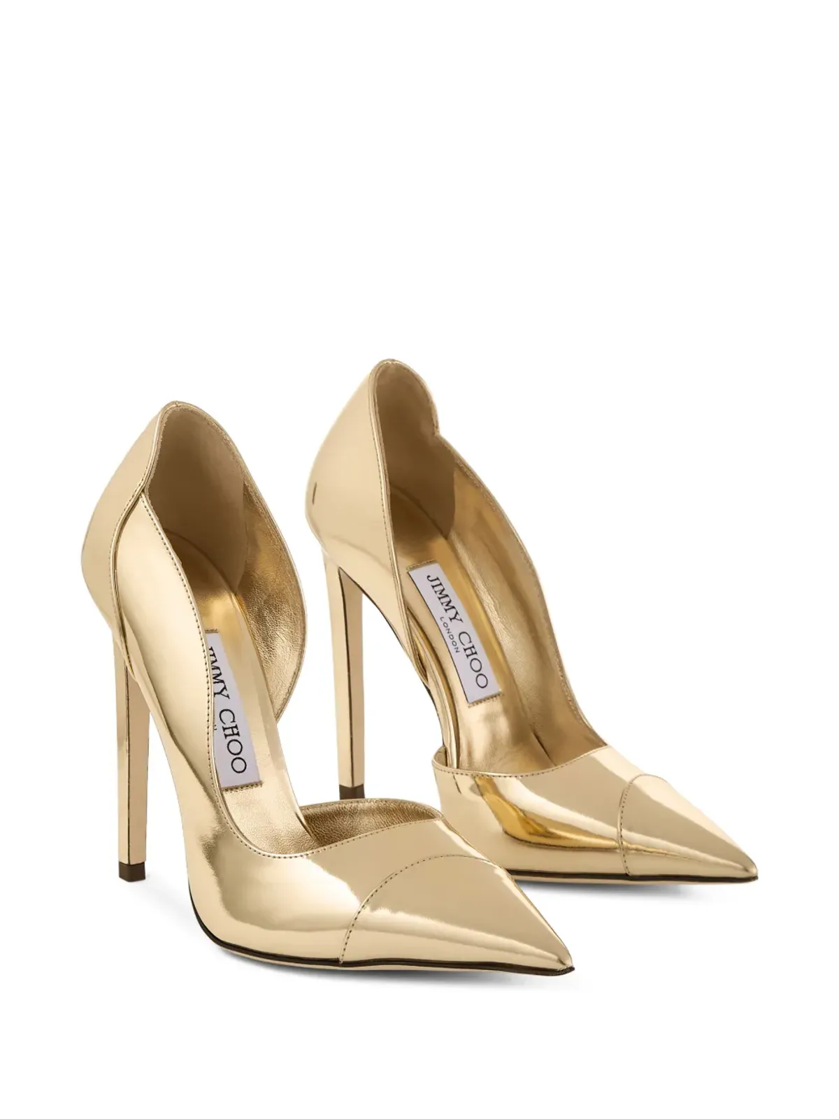 Jimmy Choo Brigitte pointed-toe pumps - Gold - 画像2
