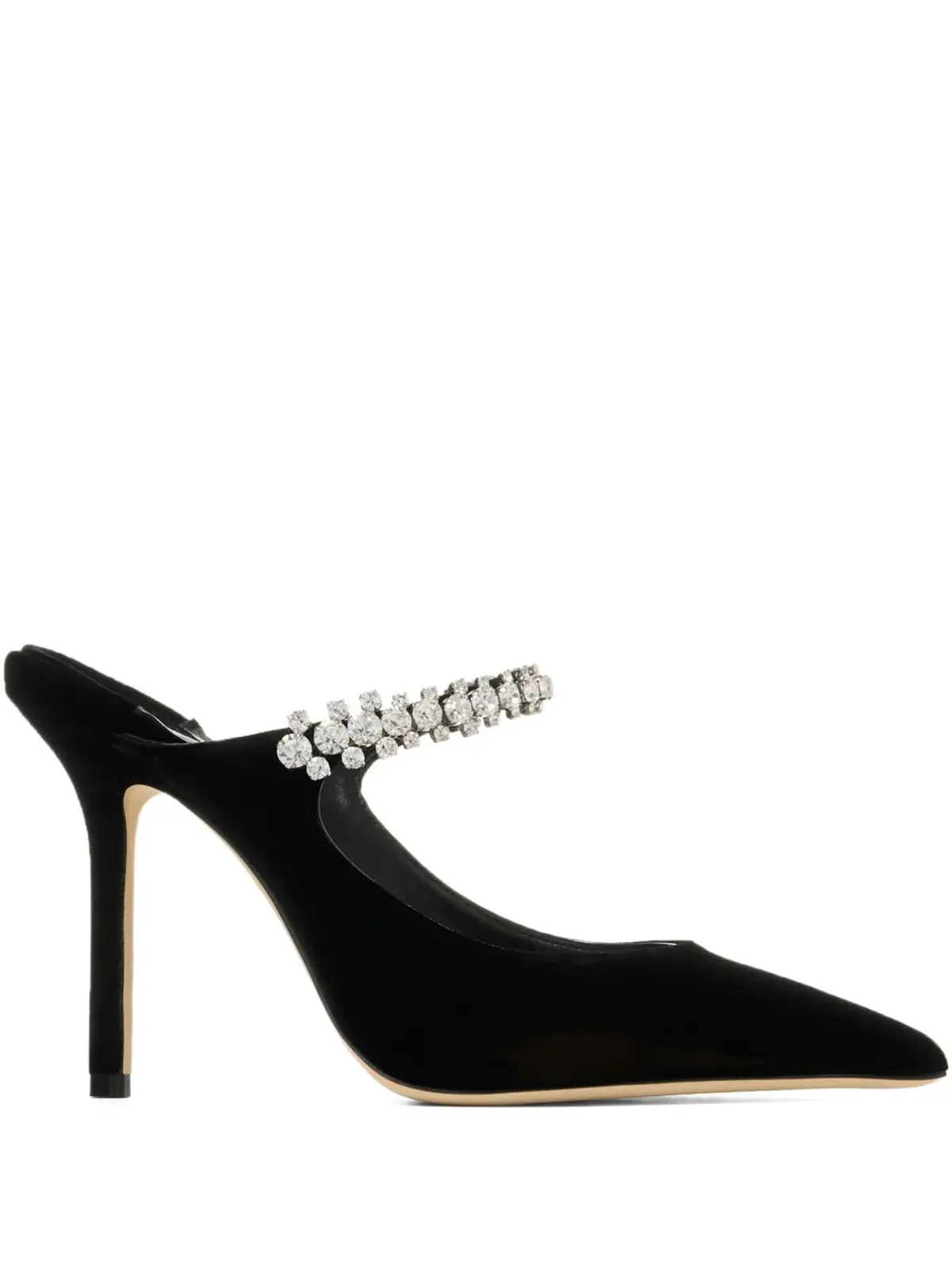 Jimmy Choo ミュール（クリスタル装飾ヒール） - 画像1
