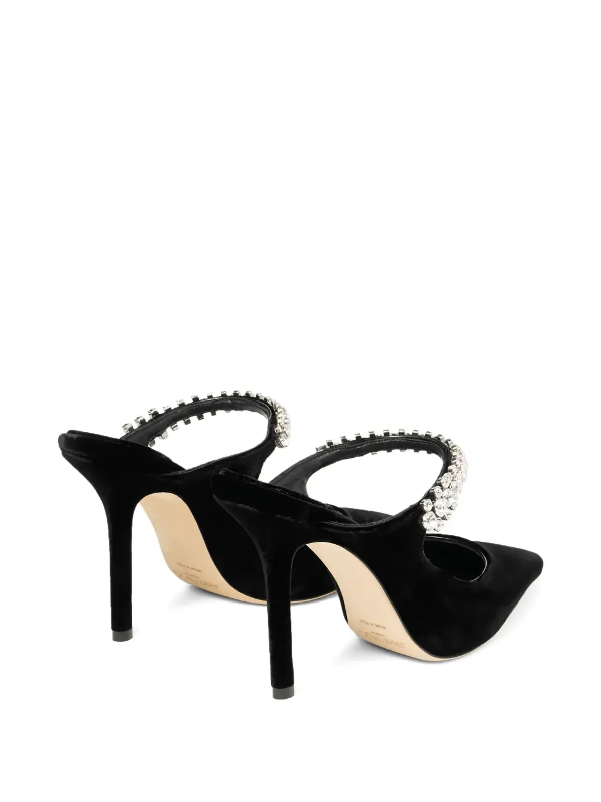 Jimmy Choo ミュール（クリスタル装飾ヒール） - 画像5