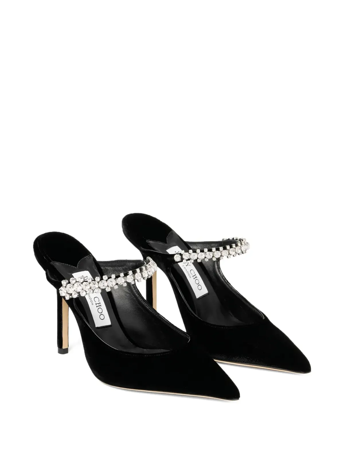 Jimmy Choo ミュール（クリスタル装飾ヒール） - 画像2