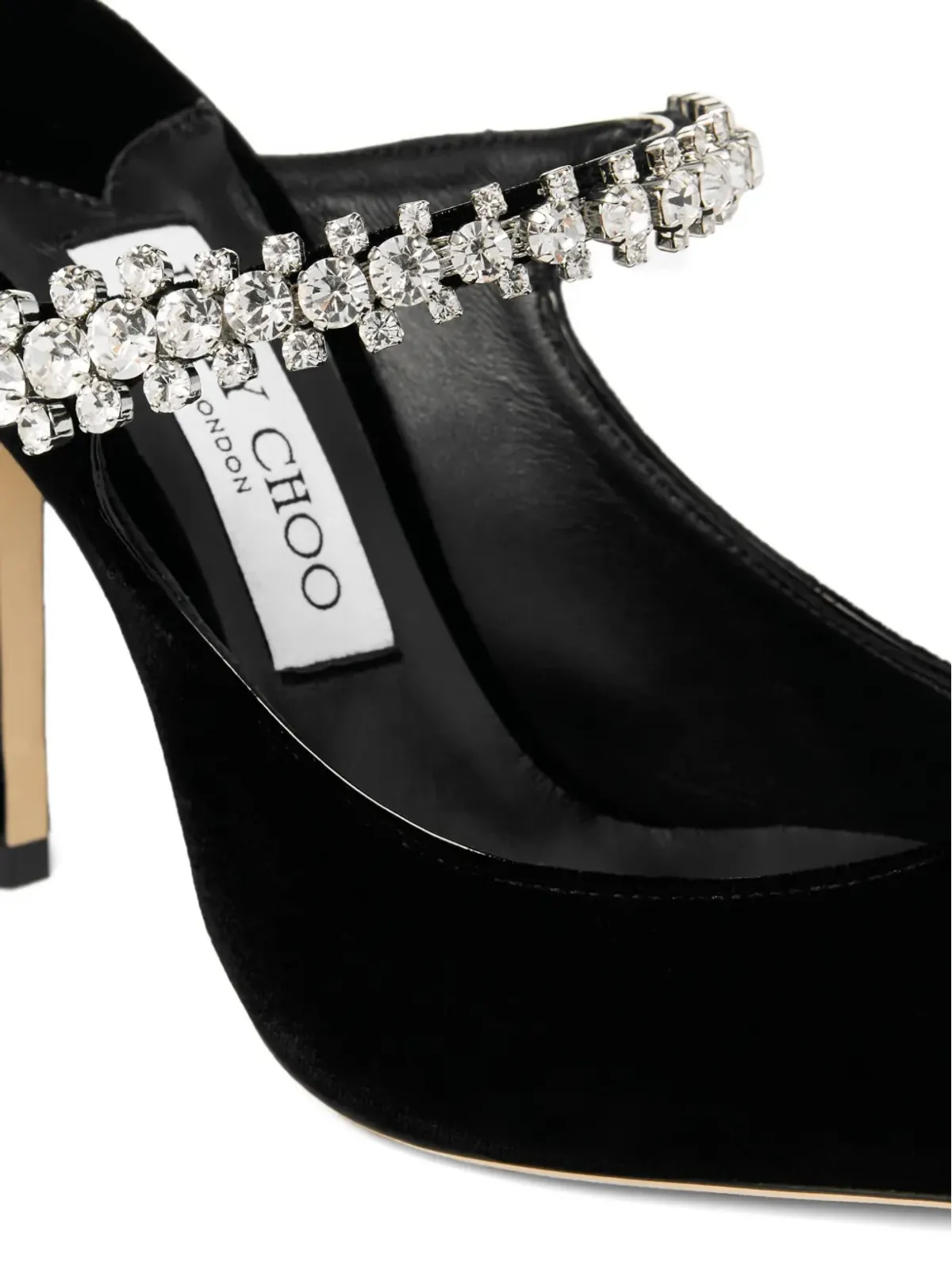 Jimmy Choo ミュール（クリスタル装飾ヒール） - 画像4