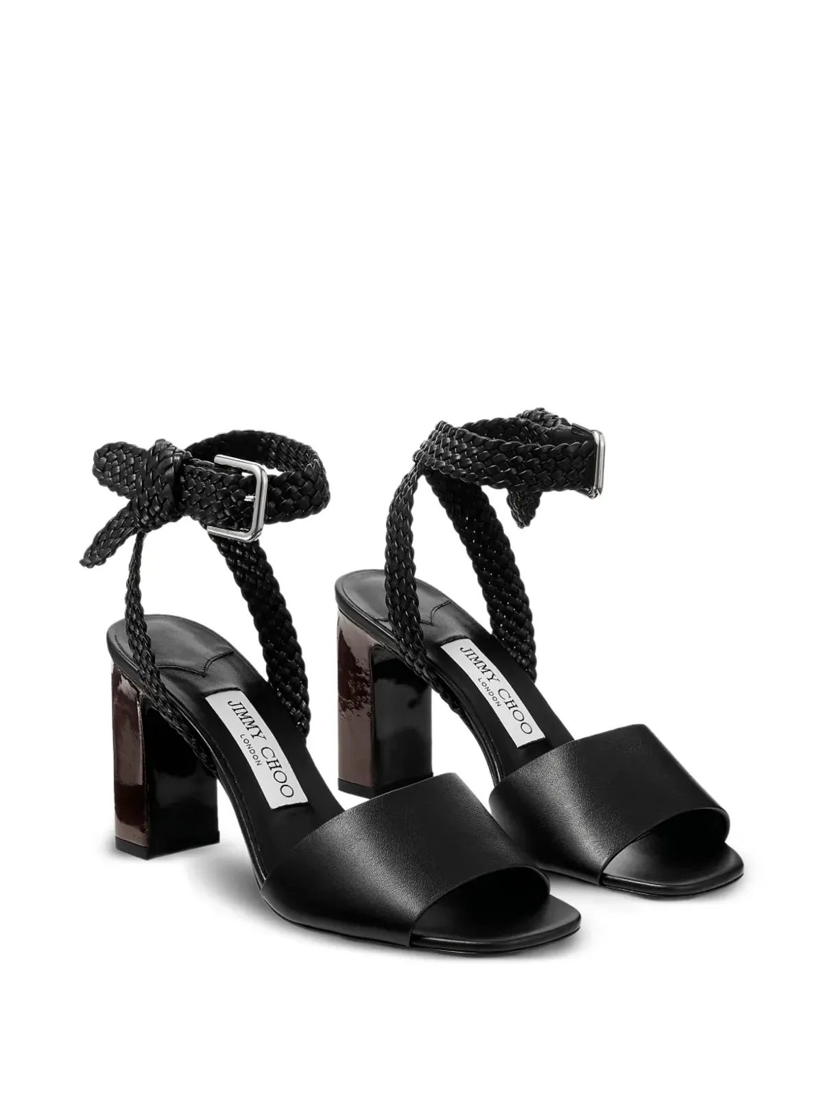Jimmy Choo Rori 編み込みバックル付きサンダル - 画像2