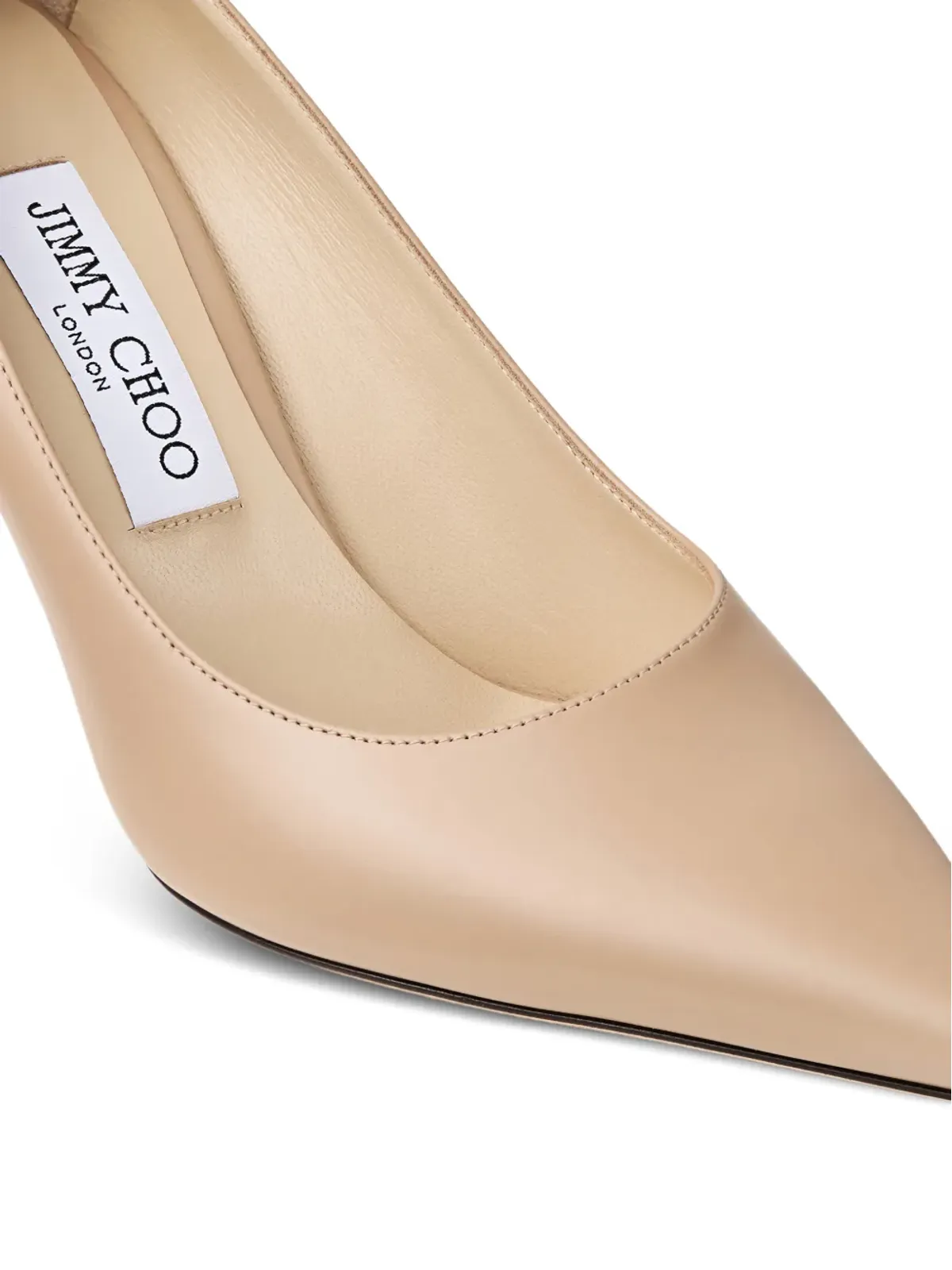 Jimmy Choo ラブポイントトゥパンプス - ベージュ系 - 画像5