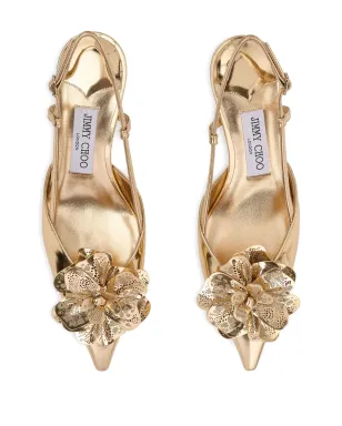 Jimmy Choo ミミ フローラル スリングバック パンプス - サムネイル3