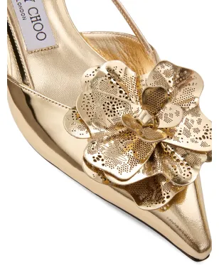 Jimmy Choo ミミ フローラル スリングバック パンプス - サムネイル4