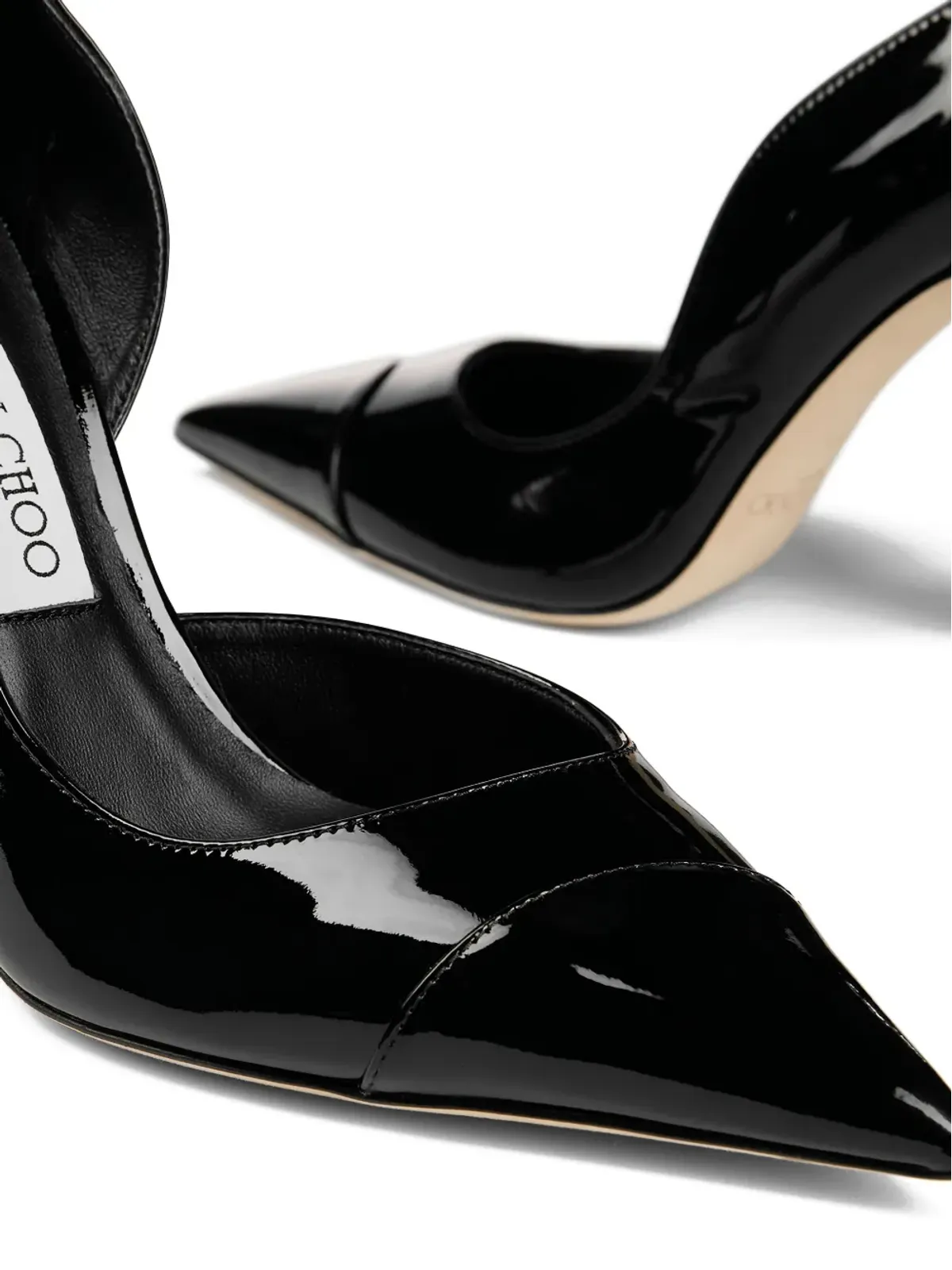 Jimmy Choo ブリジット ポインテッドトゥ パンプス ブラック - 画像4