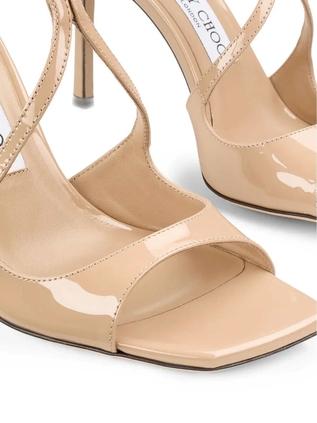Jimmy Choo AZIA バックル スクエアトゥ サンダル - 画像5