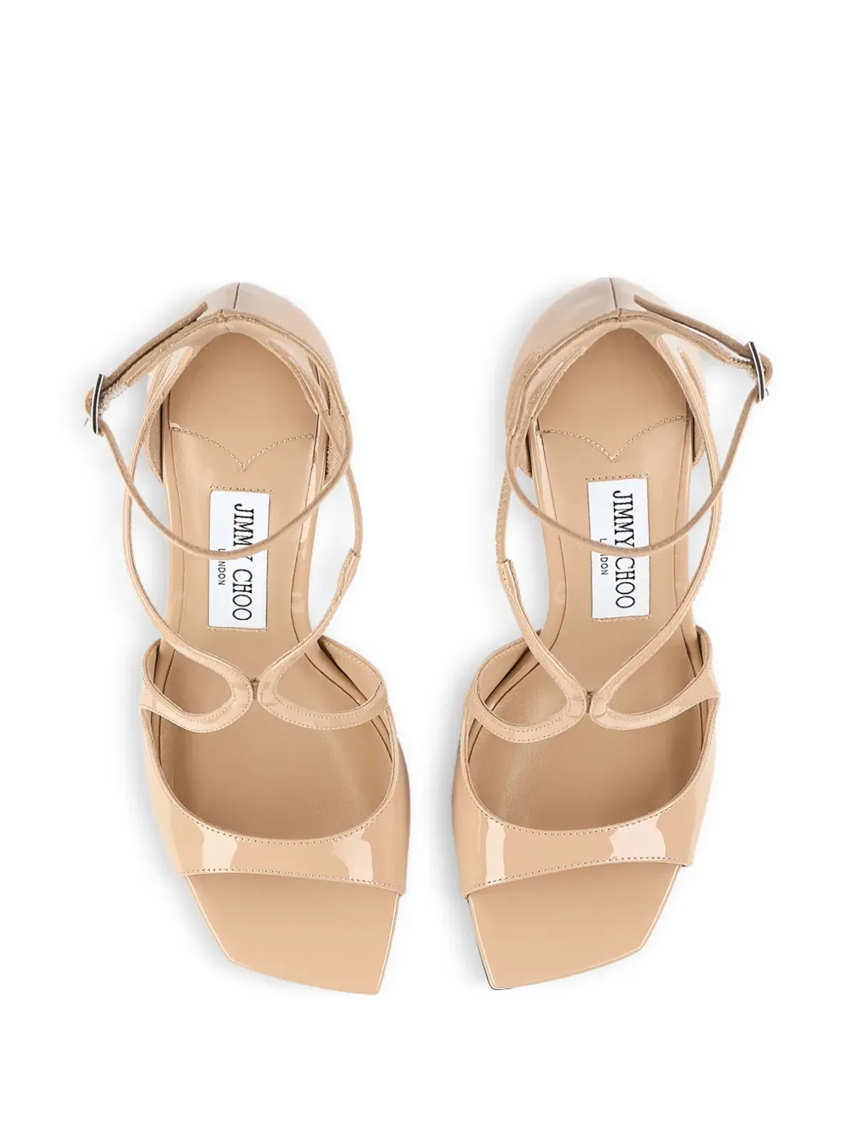 Jimmy Choo AZIA バックル スクエアトゥ サンダル - 画像4