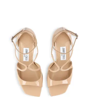 Jimmy Choo AZIA バックル スクエアトゥ サンダル - サムネイル4