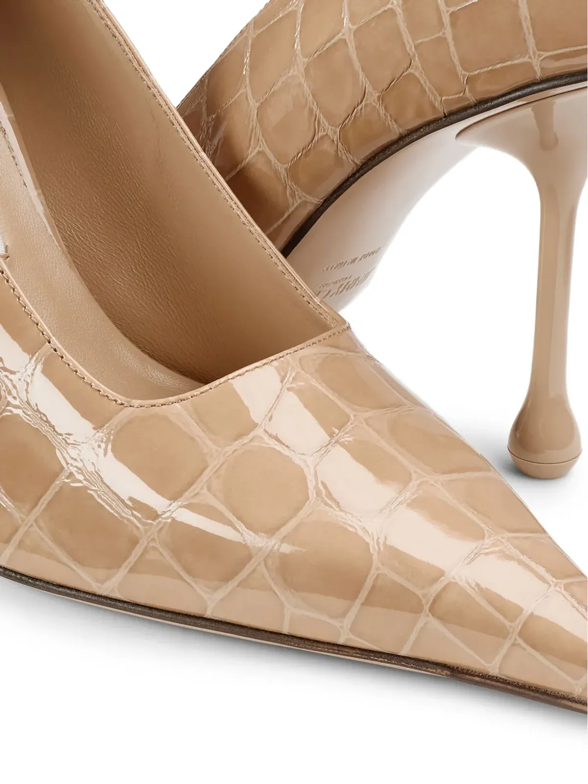 Jimmy Choo イキシア クロコダイルエフェクト パンプス - 画像5