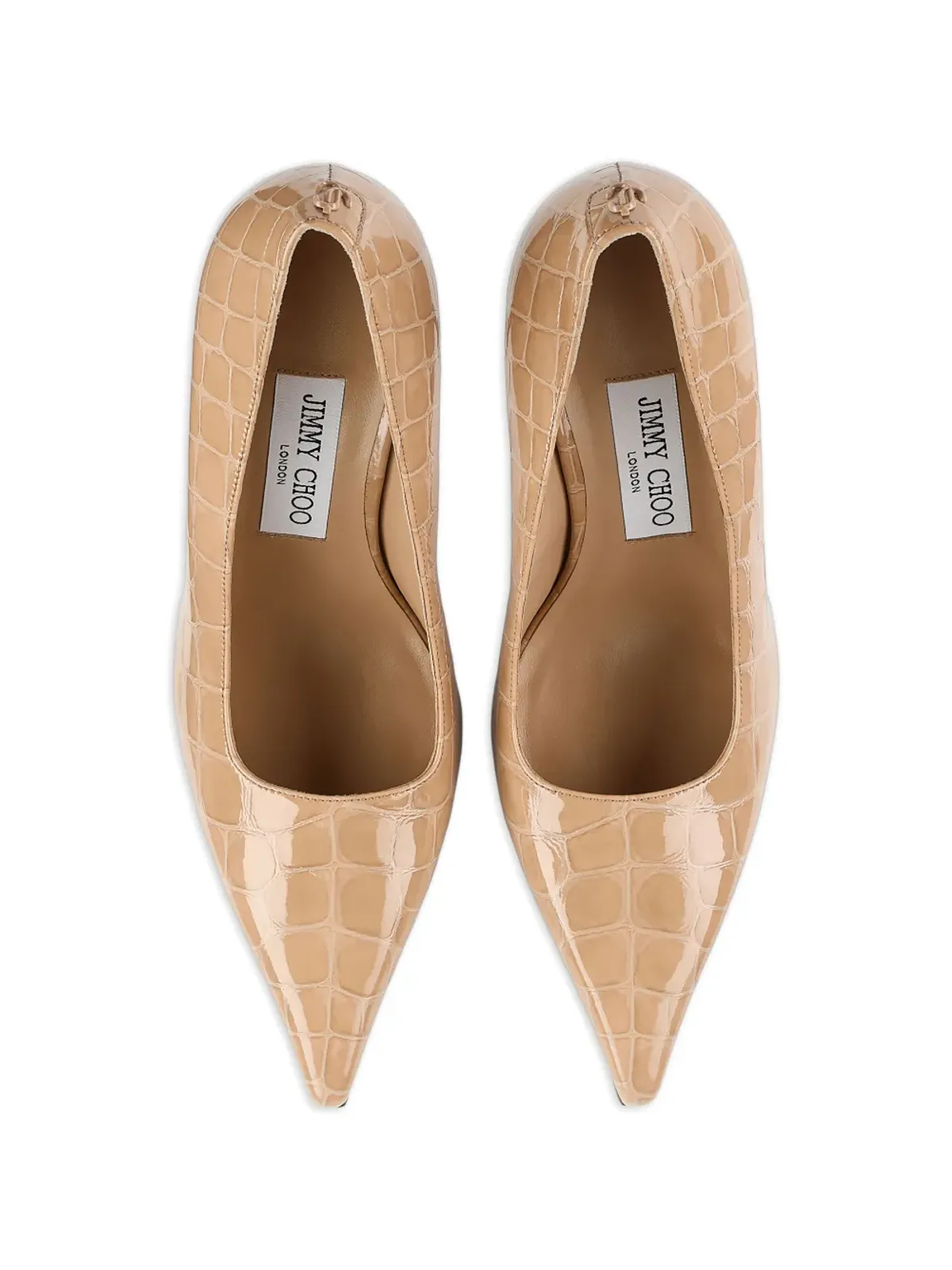 Jimmy Choo イキシア クロコダイルエフェクト パンプス - 画像4