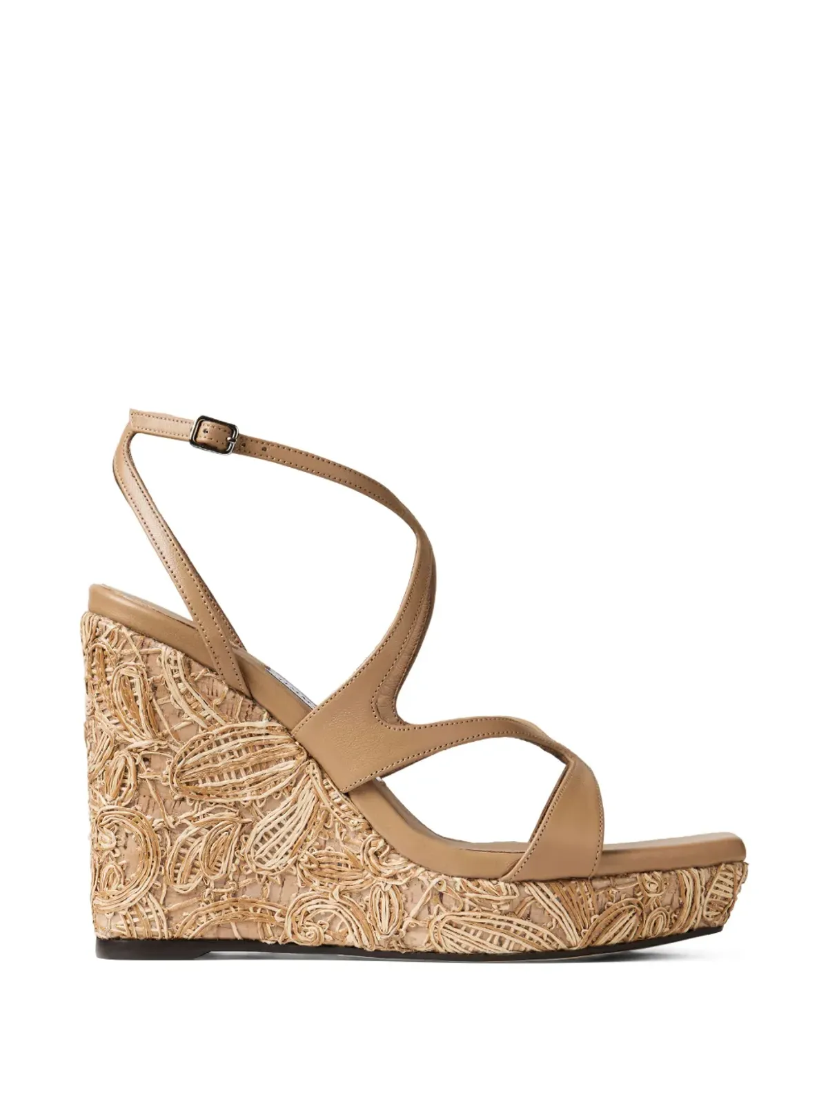Jimmy Choo Ayla ストラップ付きヒールのエスパドリーユ - 画像1