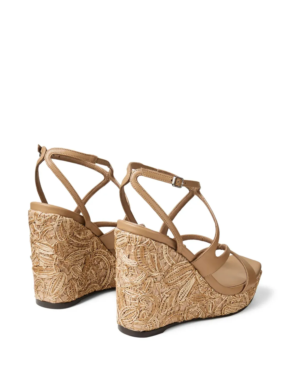 Jimmy Choo Ayla ストラップ付きヒールのエスパドリーユ - 画像3