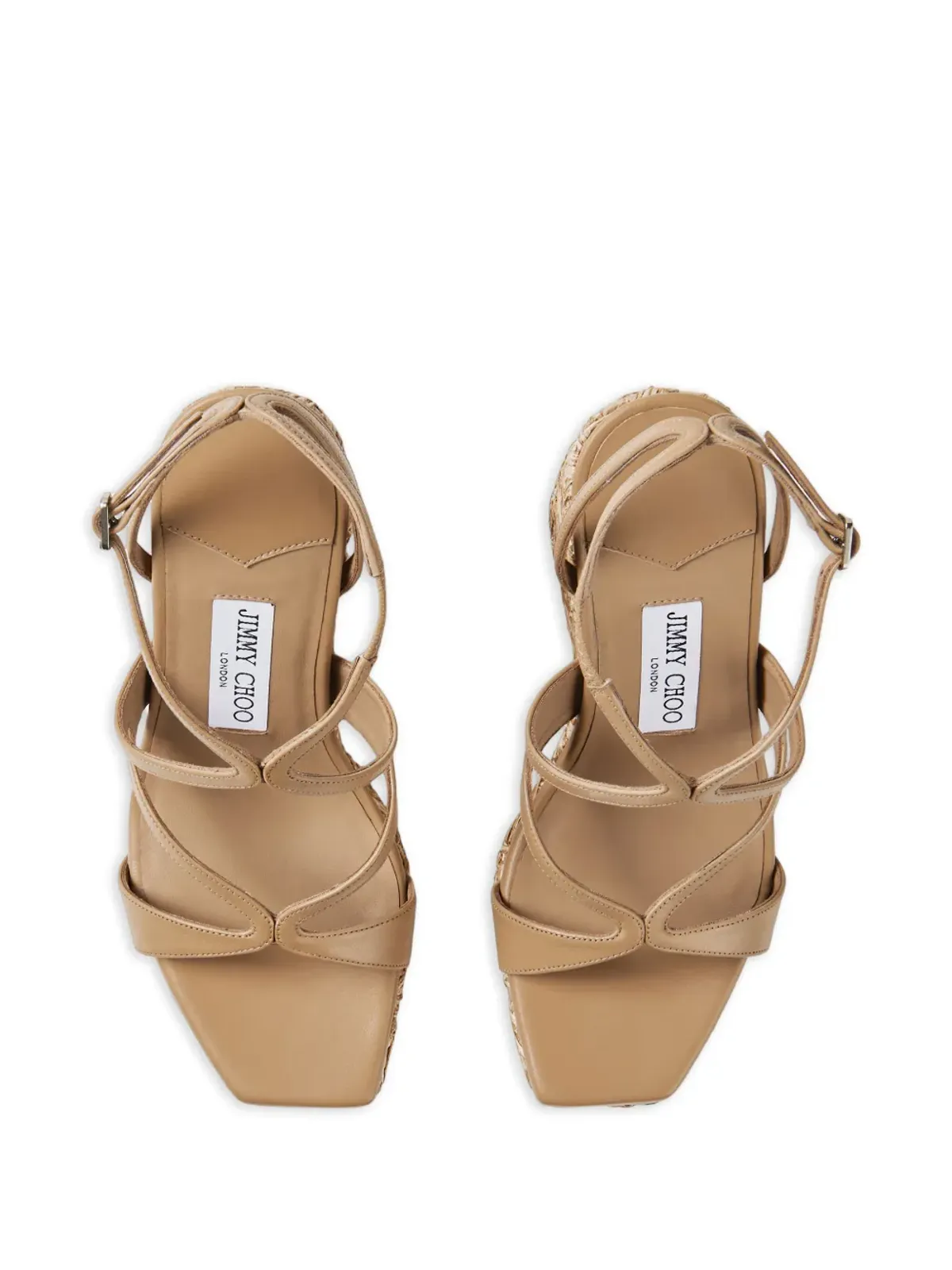 Jimmy Choo Ayla ストラップ付きヒールのエスパドリーユ - 画像4