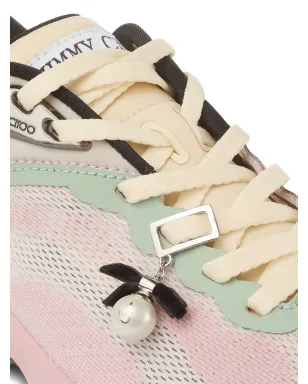 Jimmy Choo ダイヤモンドラン パール付きスニーカー ピンク - サムネイル5
